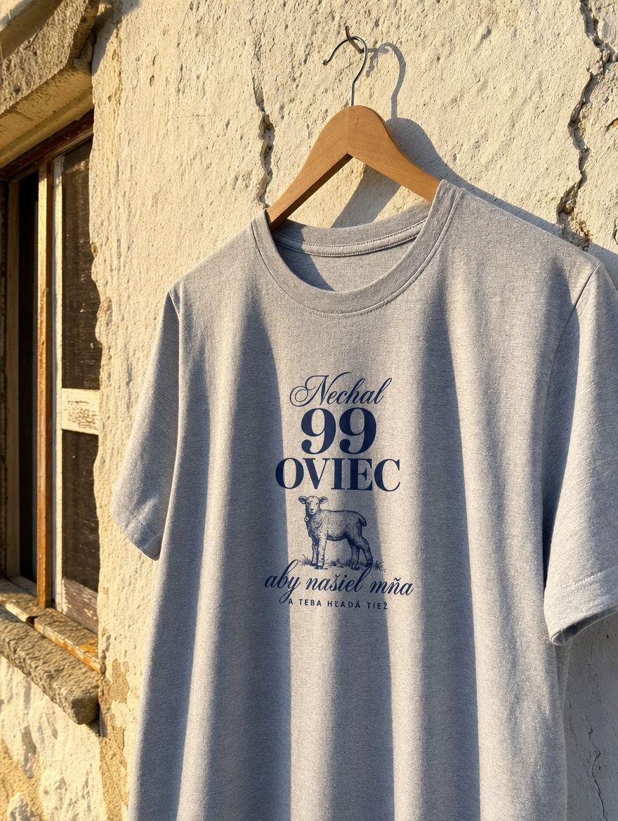 Tričko Nechal 99 oviec na vešiaku